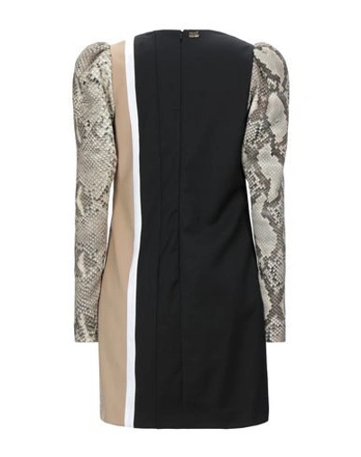 Cavalli Class Short Dress In Beige