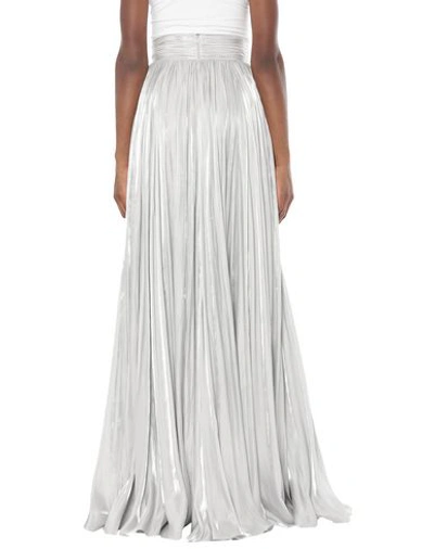 Shop Jenny Packham Woman Long Skirt Light Grey Size 4 Polyester