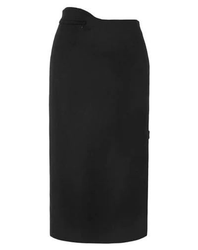 Shop Commission Woman Midi Skirt Black Size 0 Wool