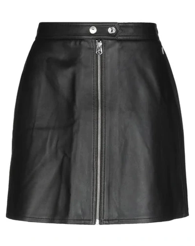 Shop Calvin Klein Mini Skirts In Black