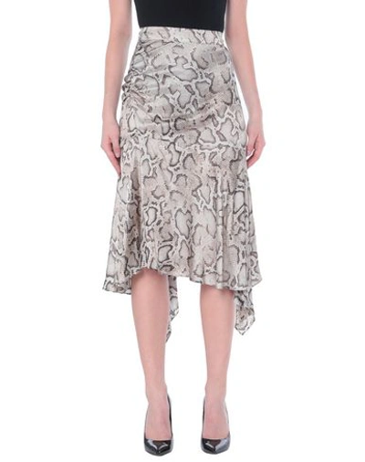 Pinko Midi Skirts In White