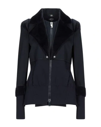 Shop High By Claire Campbell High Woman Jacket Midnight Blue Size 6 Polyester, Elastane, Polyamide, Polyurethane