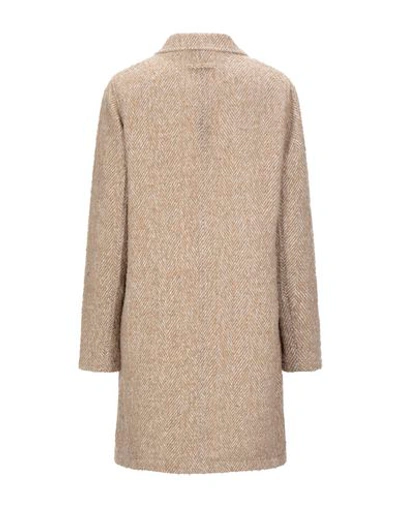 Shop T-jacket By Tonello Coats In Camel