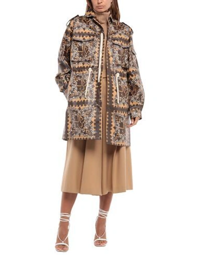 Valentino Full-length Jacket In Dark Brown