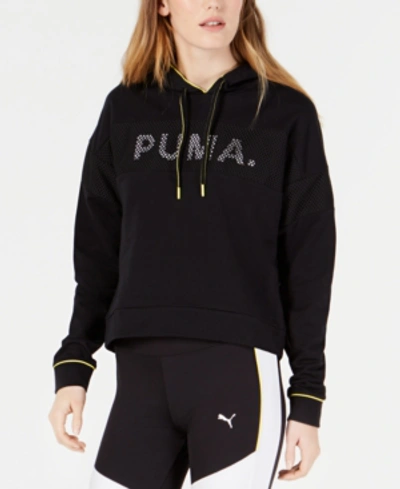 Shop Puma Chase Hoodie In Black