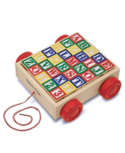 MELISSA & DOUG TOY, CLASSIC ABC BLOCK CART 