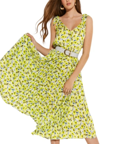 Shop Guess Eco Honey Floral Printed Dress In Painted Fleurs