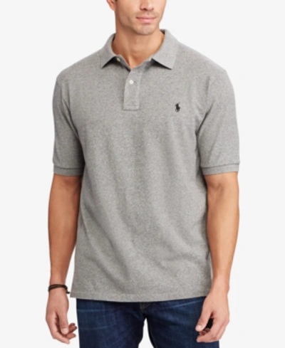 Shop Polo Ralph Lauren Men's Big & Tall Classic-fit Cotton Mesh Polo In Canterbury Heather