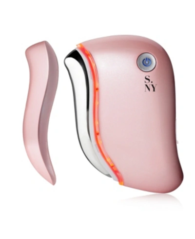 Shop Solaris Laboratories Ny It's Lit Led Gua Sha Facial Massager In Light Pink