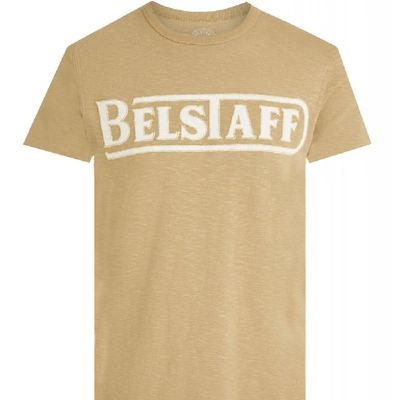Shop Belstaff Applique T-shirt Size: Medium, In Beige