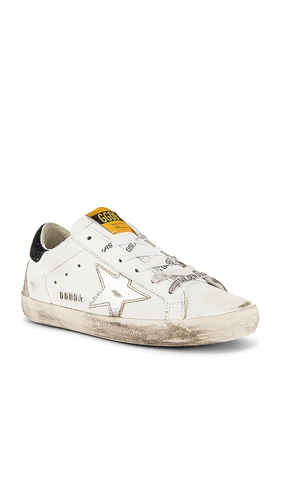 Shop Golden Goose Superstar Sneaker In White  Silver & Black