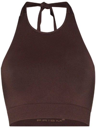 Shop Prism Revitalised Halterneck Top In Brown