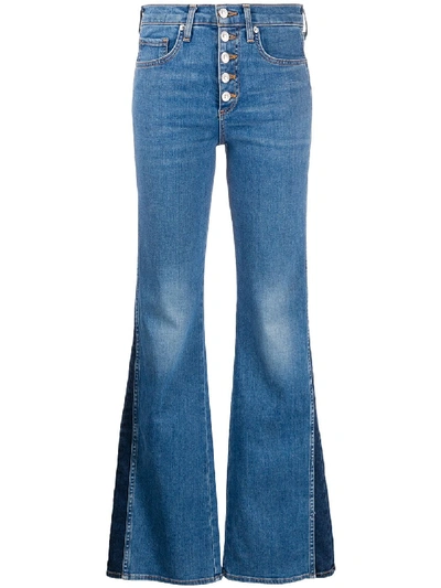 Shop Veronica Beard Kiley High Rise Jeans In Blue