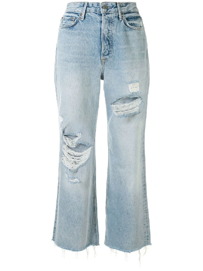 Shop Grlfrnd Bobbi Cropped Jeans In Blue