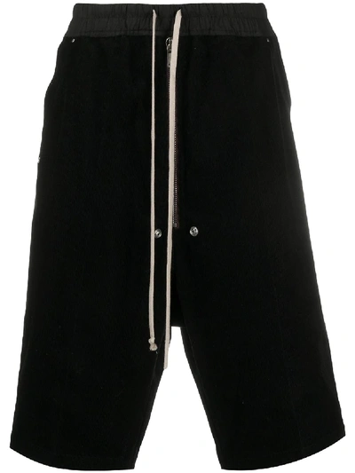 RICK OWENS DRAWSTRING DROP-CROTCH SHORTS 