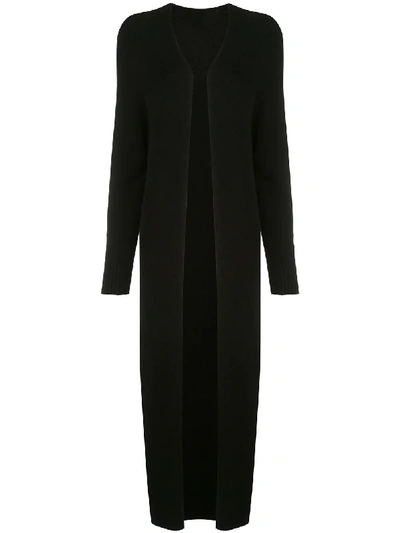 Shop Apparis Aria Cardigan Coat In Black