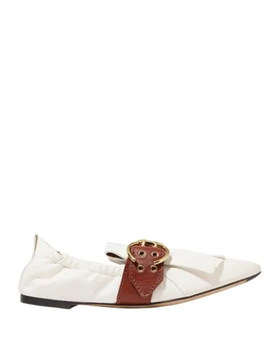 Shop Chloé Loafers In White