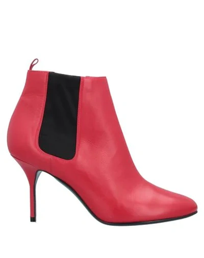 Shop Pierre Hardy Ankle Boots In Red