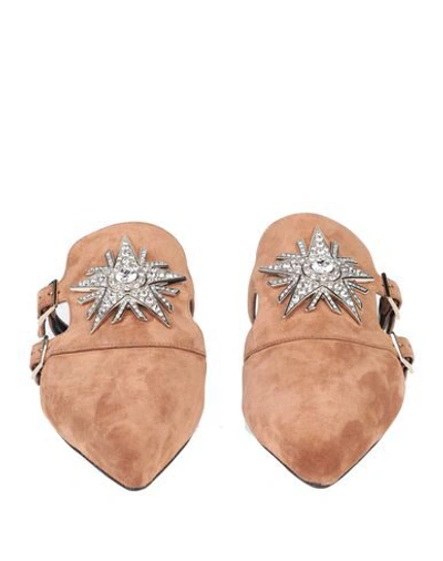 Roger Vivier Woman Mules & Clogs Camel Size 5.5 Soft Leather In Beige