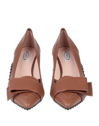 Shop Tod's Alessandro Dell'acqua X  Woman Pumps Brown Size 7.5 Soft Leather