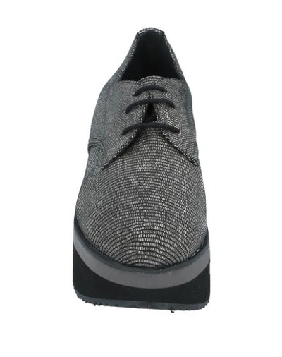 Shop Espadrilles Laced Shoes In Grey