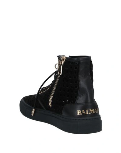 Shop Balmain Sneakers In Black