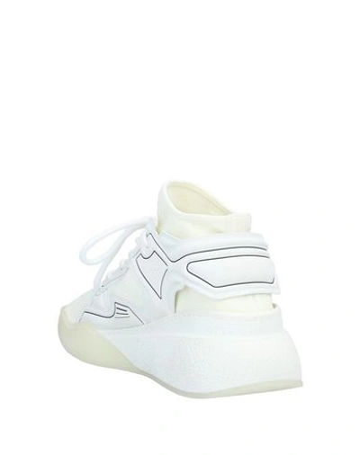 Shop Stella Mccartney Woman Sneakers Ivory Size 12 Textile Fibers In White