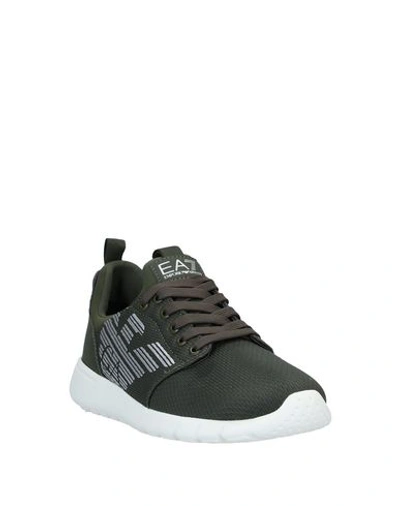 Shop Ea7 Sneakers In Military Green