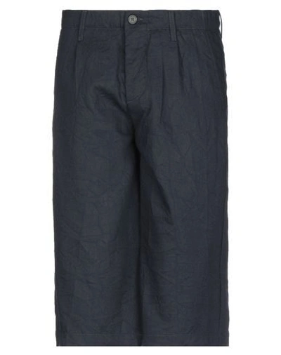 Shop Novemb3r Shorts & Bermuda In Dark Blue