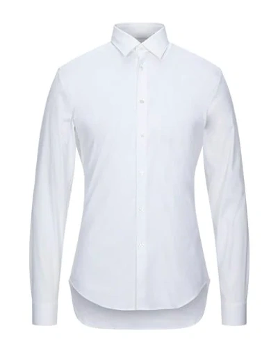 Shop Burberry Man Shirt White Size 15 Cotton, Polyamide, Elastane