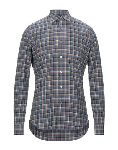 Shop Aquascutum Shirts In Dark Blue