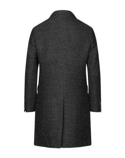 Shop Aglini Coats In Steel Grey