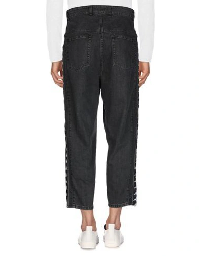 Shop Kappa Man Denim Pants Black Size 32 Cotton, Polyester