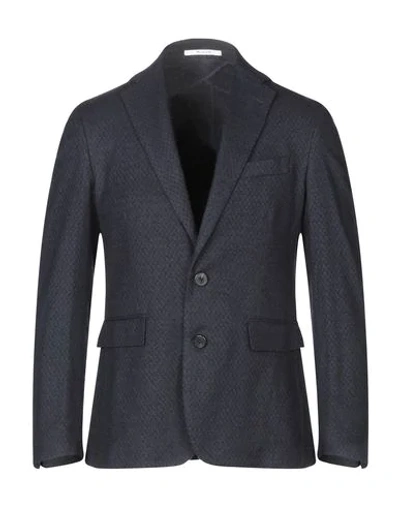 Shop Aglini Suit Jackets In Dark Blue