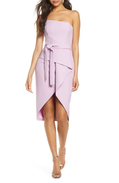 bandeau origami midi dress