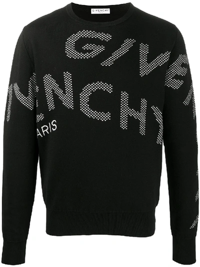 Shop Givenchy Logo-jacquard Sweatshirt In Black