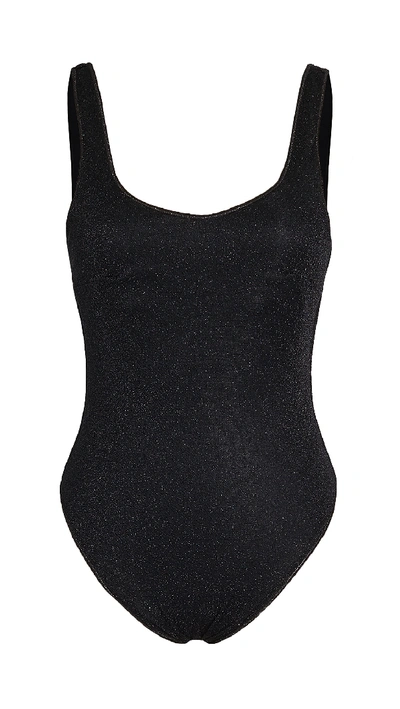 Shop Oseree Sporty Maillot In Black