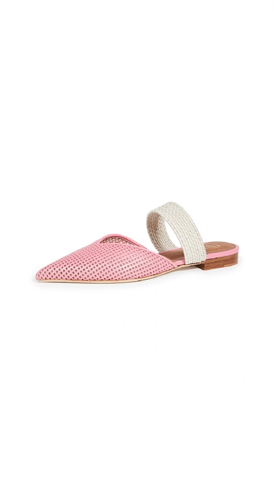 Shop Malone Souliers Maisie Flat Mules In Strawberry/cream