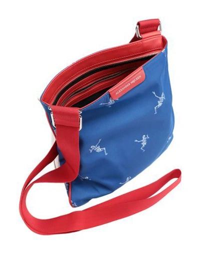 Shop Alexander Mcqueen Cross-body Bags In Bright Blue