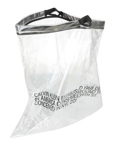 Shop Calvin Klein 205w39nyc Handbags In Transparent