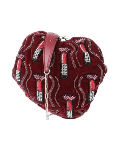Shop Valentino Handbags In Brick Red