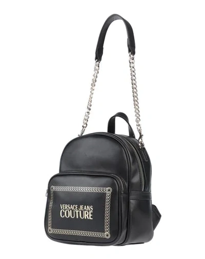 Shop Versace Jeans Backpack & Fanny Pack In Black
