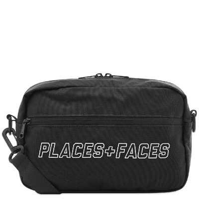 Shop Places+faces Pouch Shoulder Bag In Black