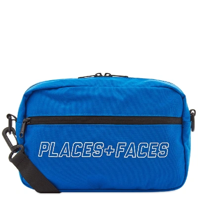 Shop Places+faces Pouch Shoulder Bag In Blue