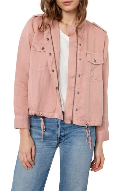 Shop Rails Collins Military Jacket In Rose Dust