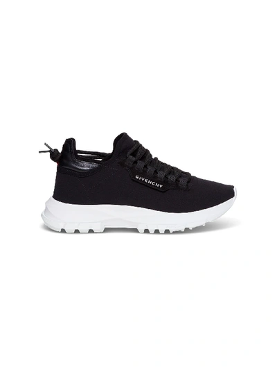 Shop Givenchy Perforated Low-top Sneakers In Black