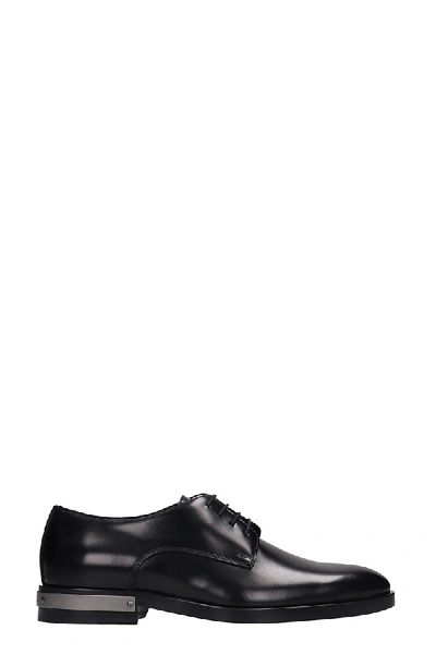 Shop Balmain Prince Lace Up Shoes In Black Leather