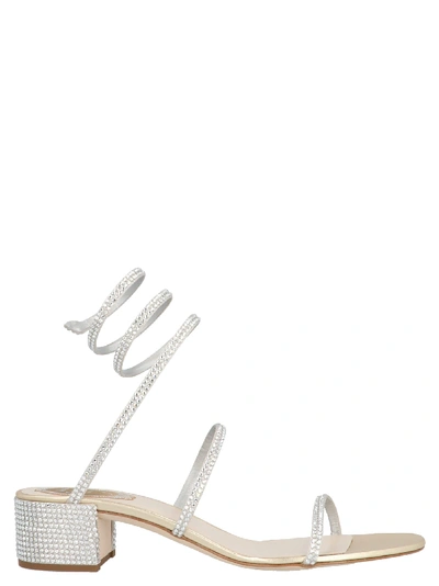 Shop René Caovilla Cleo Shoes In Silver