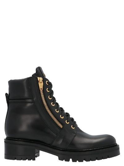 Shop Balmain Ranger Boot Army Shoes In Black