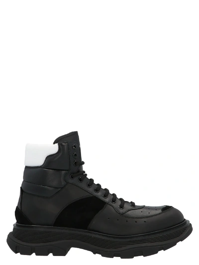 Shop Alexander Mcqueen Lace-up High-top Sneakers In Black